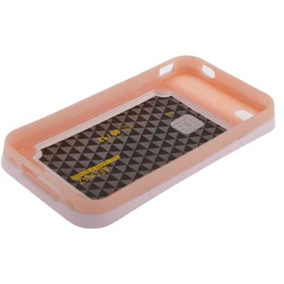 Smooth Surface (Plastic + Fluorescent Effect Silicone) Case for iPhone 4 & 4S