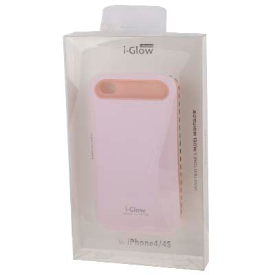 Smooth Surface (Plastic + Fluorescent Effect Silicone) Case for iPhone 4 & 4S