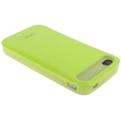 Smooth Surface (Plastic + Fluorescent Effect Silicone) Case for iPhone 4 & 4S