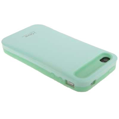 Smooth Surface (Plastic + Fluorescent Effect Silicone) Case for iPhone 4 & 4S