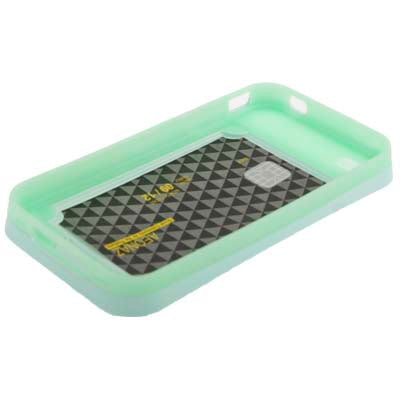 Smooth Surface (Plastic + Fluorescent Effect Silicone) Case for iPhone 4 & 4S
