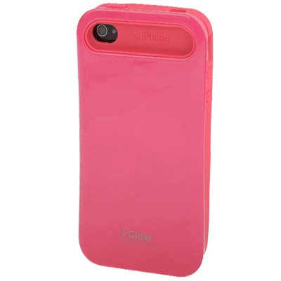 Smooth Surface (Plastic + Fluorescent Effect Silicone) Case for iPhone 4 & 4S