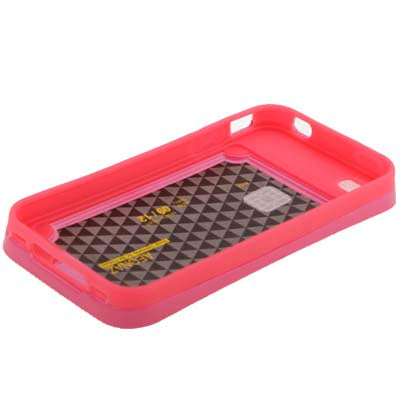 Smooth Surface (Plastic + Fluorescent Effect Silicone) Case for iPhone 4 & 4S