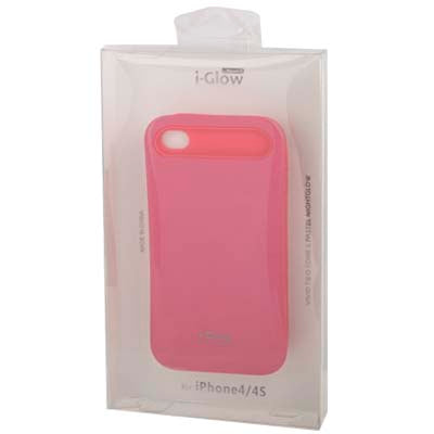 Smooth Surface (Plastic + Fluorescent Effect Silicone) Case for iPhone 4 & 4S