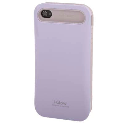 Smooth Surface (Plastic + Fluorescent Effect Silicone) Case for iPhone 4 & 4S