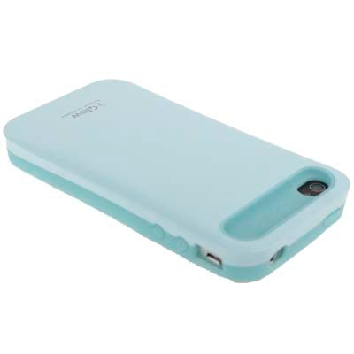 Smooth Surface (Plastic + Fluorescent Effect Silicone) Case for iPhone 4 & 4S