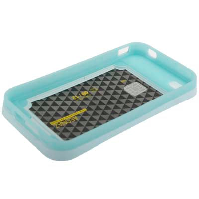 Smooth Surface (Plastic + Fluorescent Effect Silicone) Case for iPhone 4 & 4S