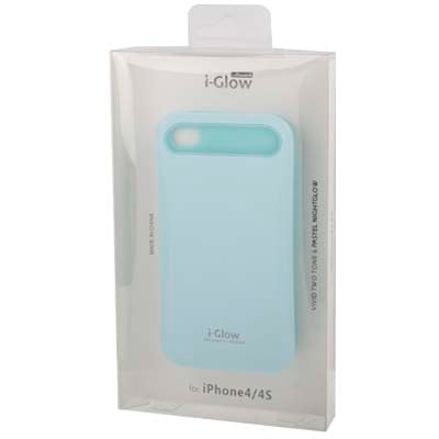 Smooth Surface (Plastic + Fluorescent Effect Silicone) Case for iPhone 4 & 4S