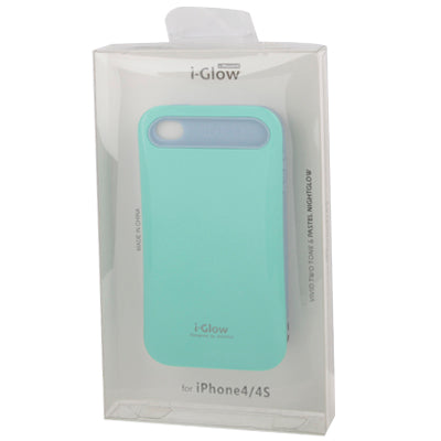 Smooth Surface (Plastic + Fluorescent Effect Silicone) Case for iPhone 4 & 4S
