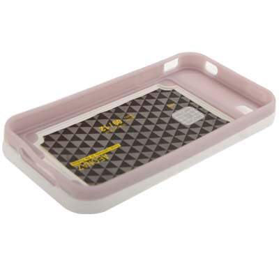 Smooth Surface (Plastic + Fluorescent Effect Silicone) Case for iPhone 4 & 4S
