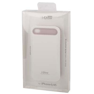 Smooth Surface (Plastic + Fluorescent Effect Silicone) Case for iPhone 4 & 4S