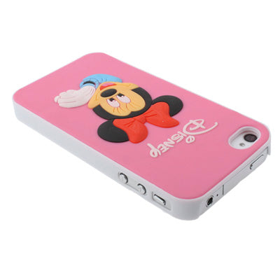 3D Cartoon Images Of The Plastic Case For IPhone 4 & 4S (Pink)