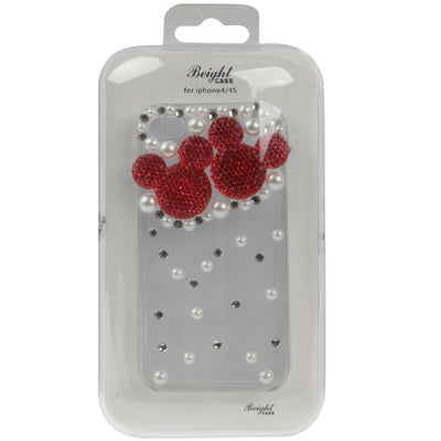 Mickey Mouse Design Diamond Encrusted Crystal Case for iPhone 4 & 4S, iPhone 4(CDMA),