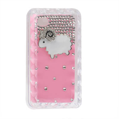 Little Lamb Design Diamond Encrusted Crystal Case for iPhone 4 & 4S, iPhone 4(CDMA),