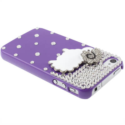 Little Lamb Design Diamond Encrusted Crystal Case for iPhone 4 & 4S, iPhone 4(CDMA),
