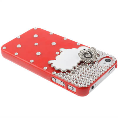 Little Lamb Design Diamond Encrusted Crystal Case for iPhone 4 & 4S, iPhone 4(CDMA),
