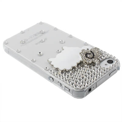 Little Lamb Design Diamond Encrusted Crystal Case for iPhone 4 & 4S, iPhone 4(CDMA),