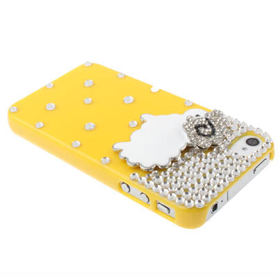 Little Lamb Design Diamond Encrusted Crystal Case for iPhone 4 & 4S, iPhone 4(CDMA),