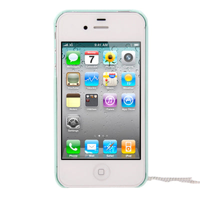 Flower Motifs Handmade Diamond Encrusted Crystal Shell for iPhone 4 & 4S