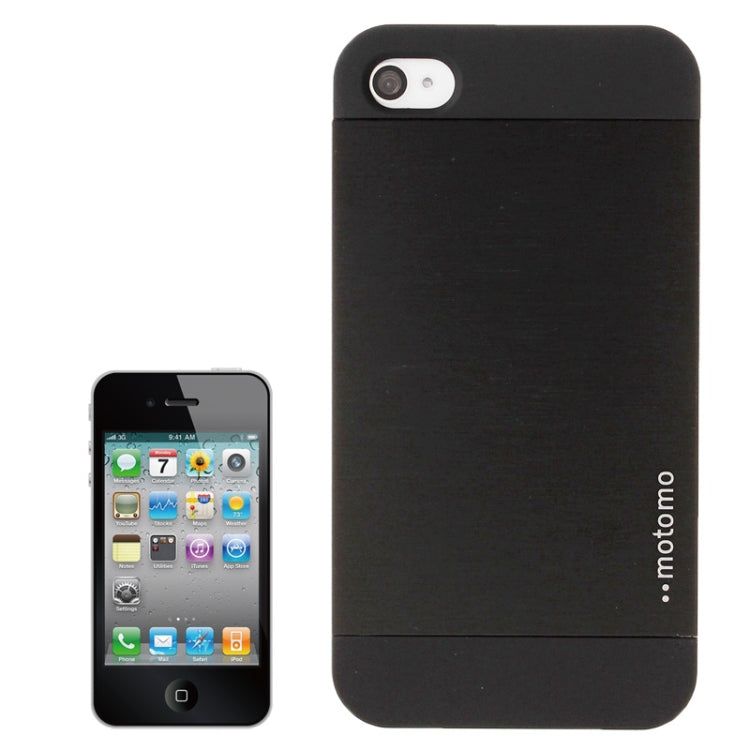 MOTOMO Metal Paste Skin Frosted Plastic Case for iPhone 4 & 4S