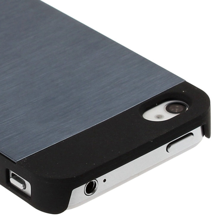 MOTOMO Metal Paste Skin Frosted Plastic Case for iPhone 4 & 4S