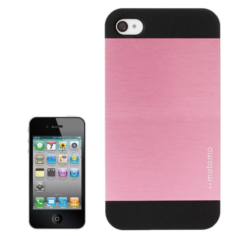 MOTOMO Metal Paste Skin Frosted Plastic Case for iPhone 4 & 4S