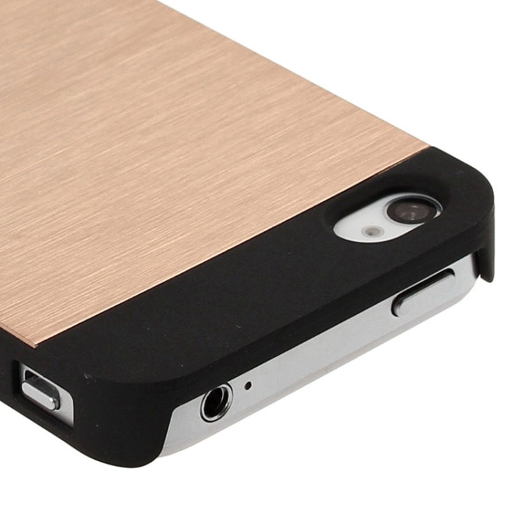MOTOMO Metal Paste Skin Frosted Plastic Case for iPhone 4 & 4S