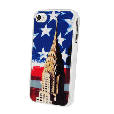 Empire State Building Pattern Plastic Protective Case for iPhone 4 & 4S