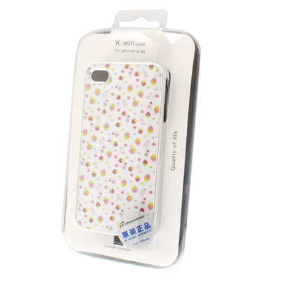 Strawberry Pattern Plastic Protective Case for iPhone 4 & 4S