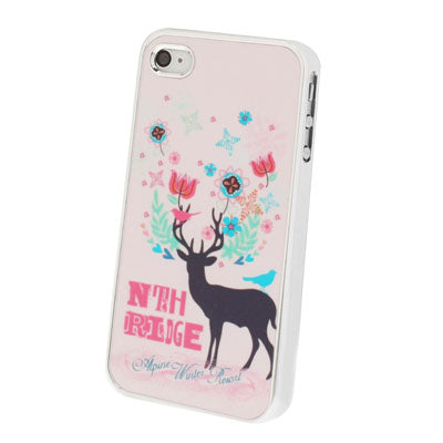 Elk Pattern Plastic Protective Case for iPhone 4 & 4S