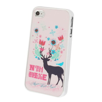 Elk Pattern Plastic Protective Case for iPhone 4 & 4S