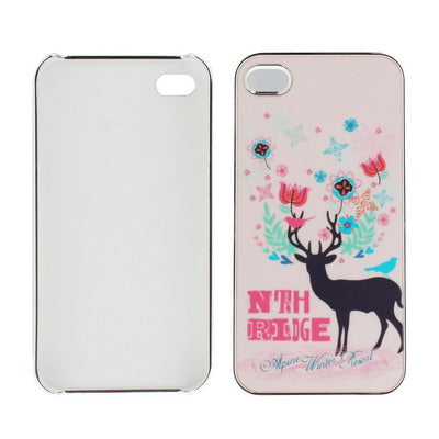 Elk Pattern Plastic Protective Case for iPhone 4 & 4S
