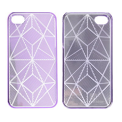 Prismatic Pattern Plastic Protective Case for iPhone 4 & 4S