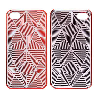 Prismatic Pattern Plastic Protective Case for iPhone 4 & 4S