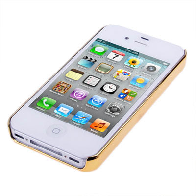 Gravel Style Plating Skinning Plastic Case for iPhone 4 & 4S