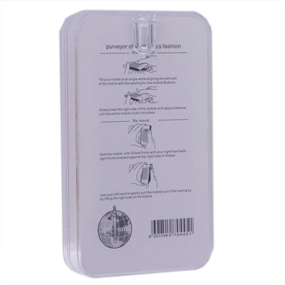 Gravel Style Plating Skinning Plastic Case for iPhone 4 & 4S
