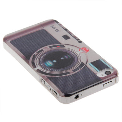 Camera Pattern Plastic Case for iPhone 4 & 4S