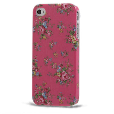 Blooming Pattern Plastic Case for iPhone 4 & 4S