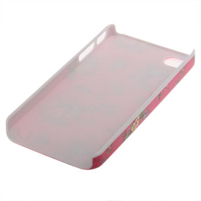 Blooming Pattern Plastic Case for iPhone 4 & 4S