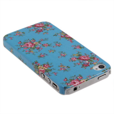 Blooming Pattern Plastic Case for iPhone 4 & 4S