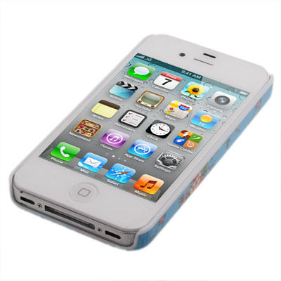 Blooming Pattern Plastic Case for iPhone 4 & 4S