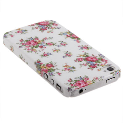 Blooming Pattern Plastic Case for iPhone 4 & 4S