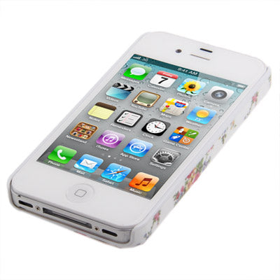 Blooming Pattern Plastic Case for iPhone 4 & 4S