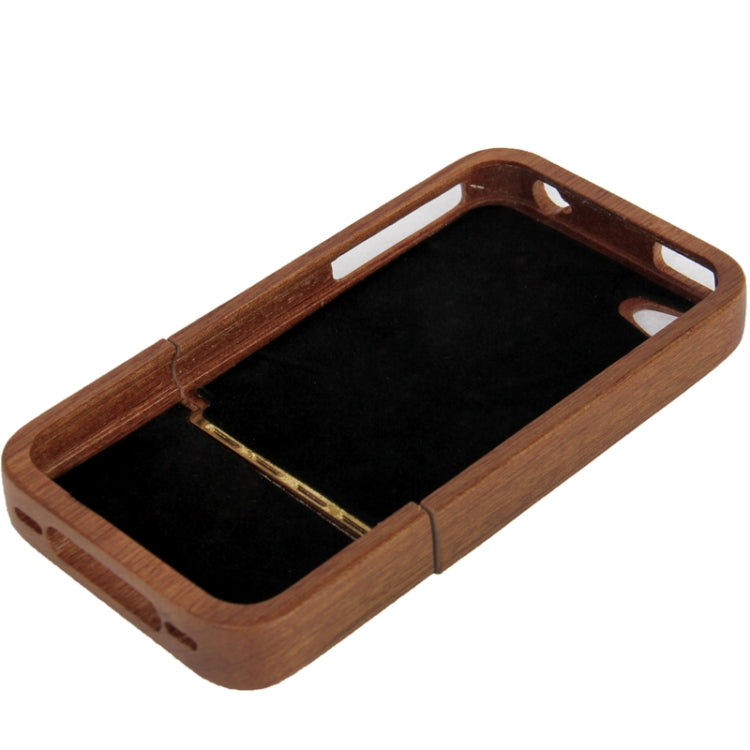 Red Wood Material Detachable Case for iPhone 4 & 4S