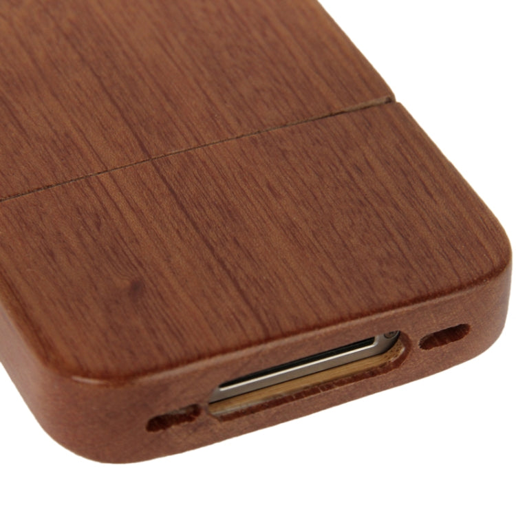 Red Wood Material Detachable Case for iPhone 4 & 4S