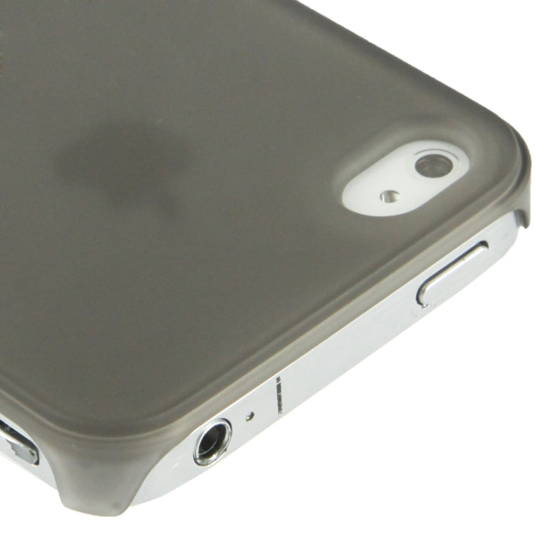 Translucent Frosted Plastic Case with 360 Degree Rotation Angle Adjustment Viewing Holder for iPhone 4 & 4S