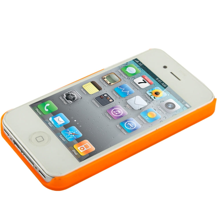 Translucent Frosted Plastic Case with 360 Degree Rotation Angle Adjustment Viewing Holder for iPhone 4 & 4S