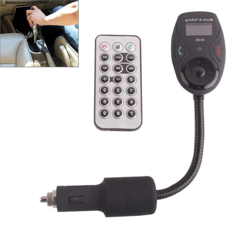 610S Hands-free Car Kit Bluetooth FM Modulator with 21 Keys Remote Controller for iPhone / Samsung / HTC / MP3 Player