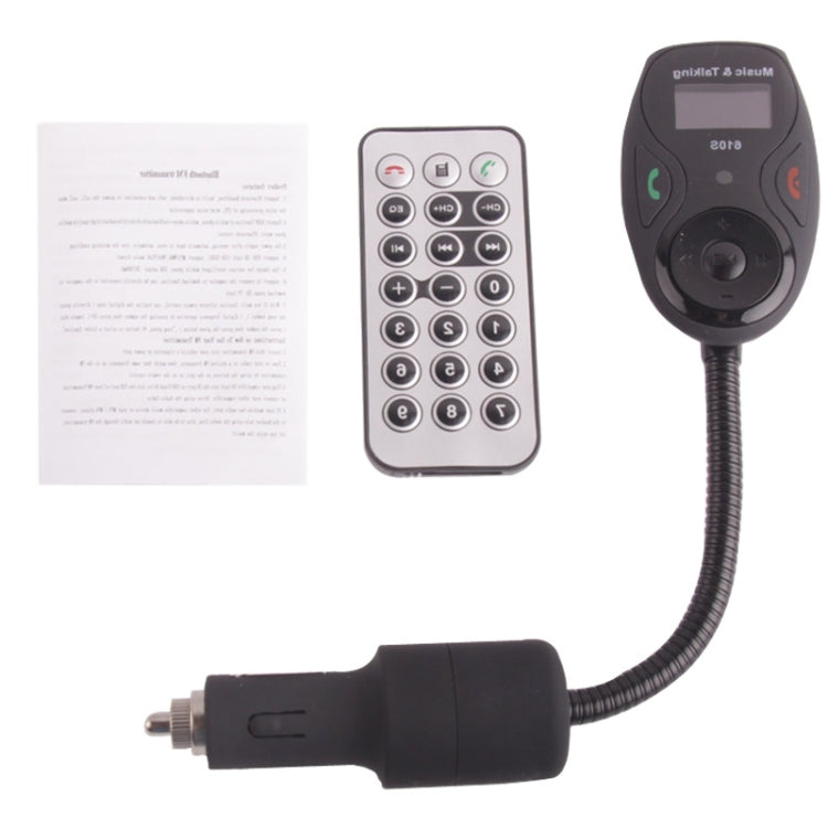 610S Hands-free Car Kit Bluetooth FM Modulator with 21 Keys Remote Controller for iPhone / Samsung / HTC / MP3 Player
