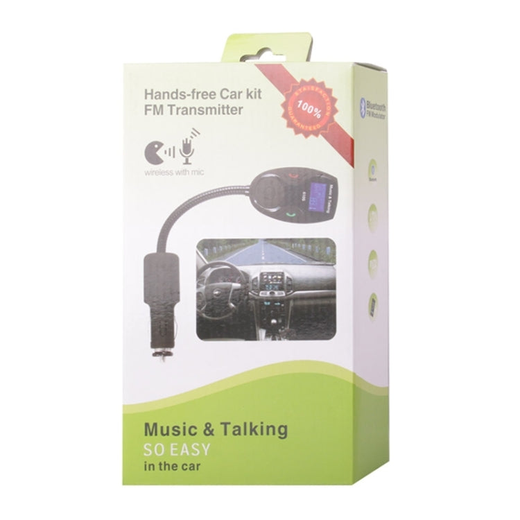 610S Hands-free Car Kit Bluetooth FM Modulator with 21 Keys Remote Controller for iPhone / Samsung / HTC / MP3 Player